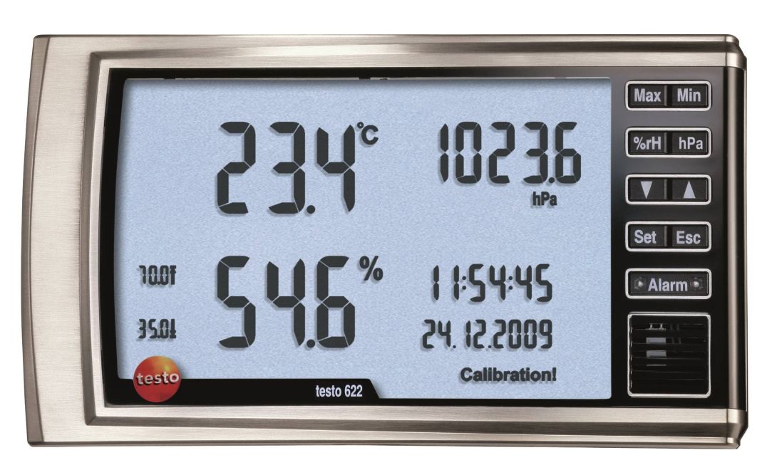 Testo 622 Thermo hygrometer barometer HVACR Buildings construction Commissioning Operations maintenance service