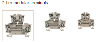 Weidmueller 2-tier modular terminals terminals W-Compact