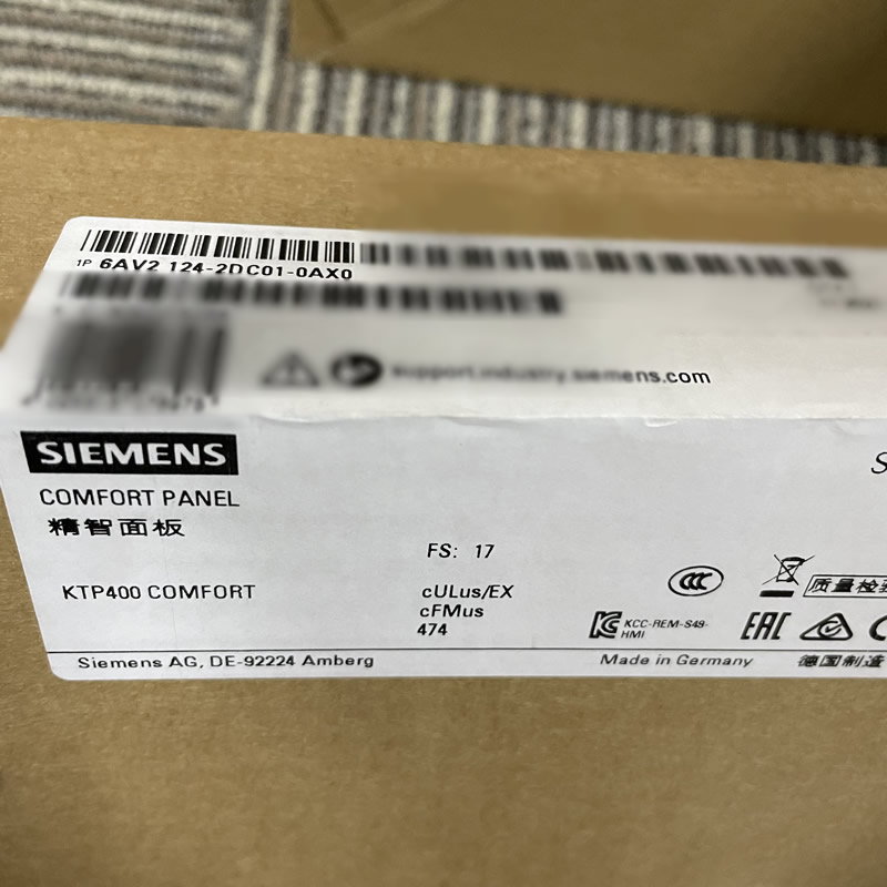 In stock Siemens 6AV2124-2DC01-0AX0 SIMATIC HMI KTP400