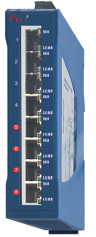 Hirschmann SPIDER II 8TX PoE 942 008-001 Entry Level Industrial ETHERNET Rail-Switch