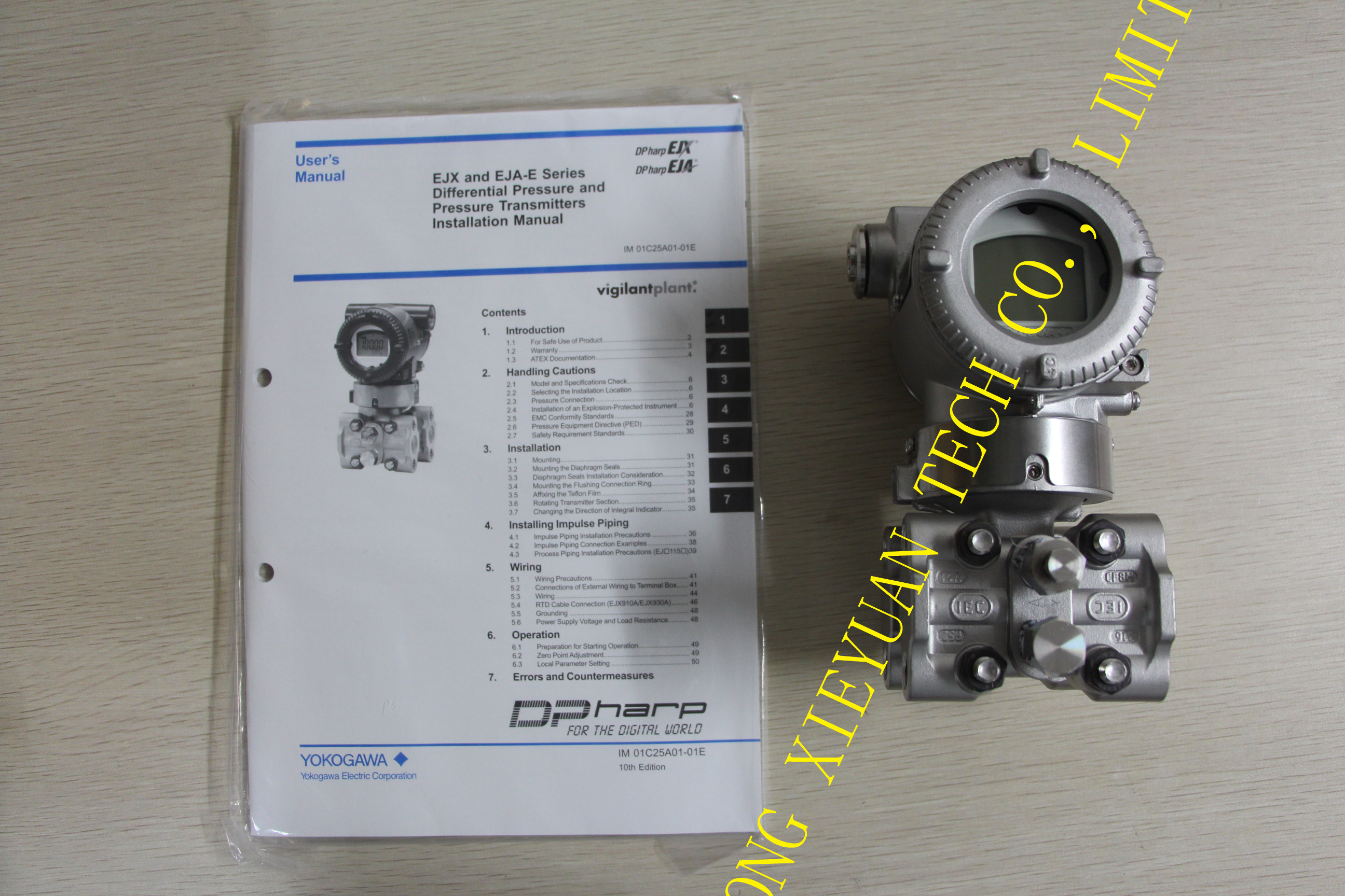 Yokogawa new differential pressure transmitter  EJA210E-DMS4J-912DN-EJ14A2SE03-B