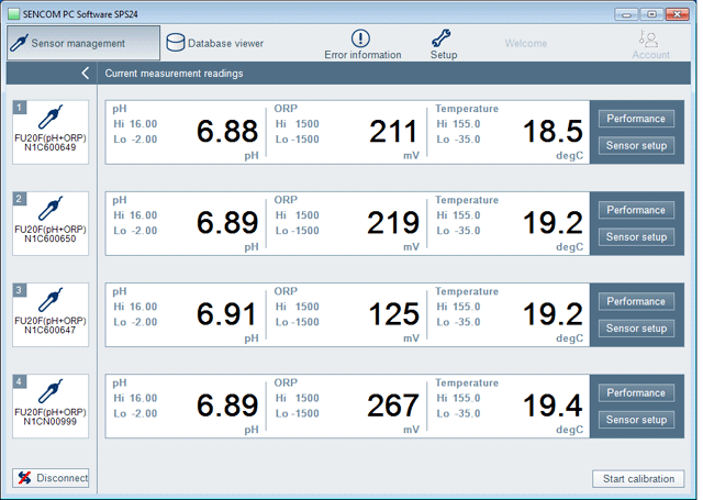 Smart Digital Sensors SPS24 SENCOM® PC Software