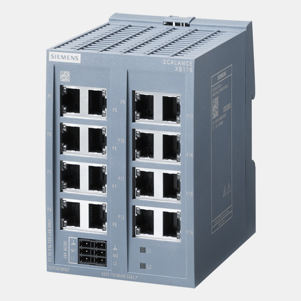Siemens 6GK5116-0BA00-2AB2 SCALANCE XB116 unmanaged IE switch