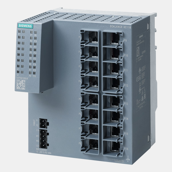 Siemens 6GK5116-0BA00-2AC2 SCALANCE XC116 Unmanaged IE switch