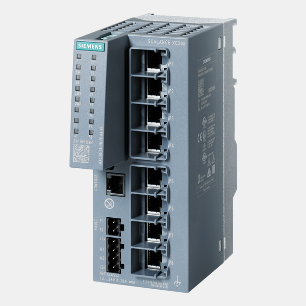 Siemens 6GK5208-0BA00-2AC2 SCALANCE XC208 manageable Layer 2 IE switch